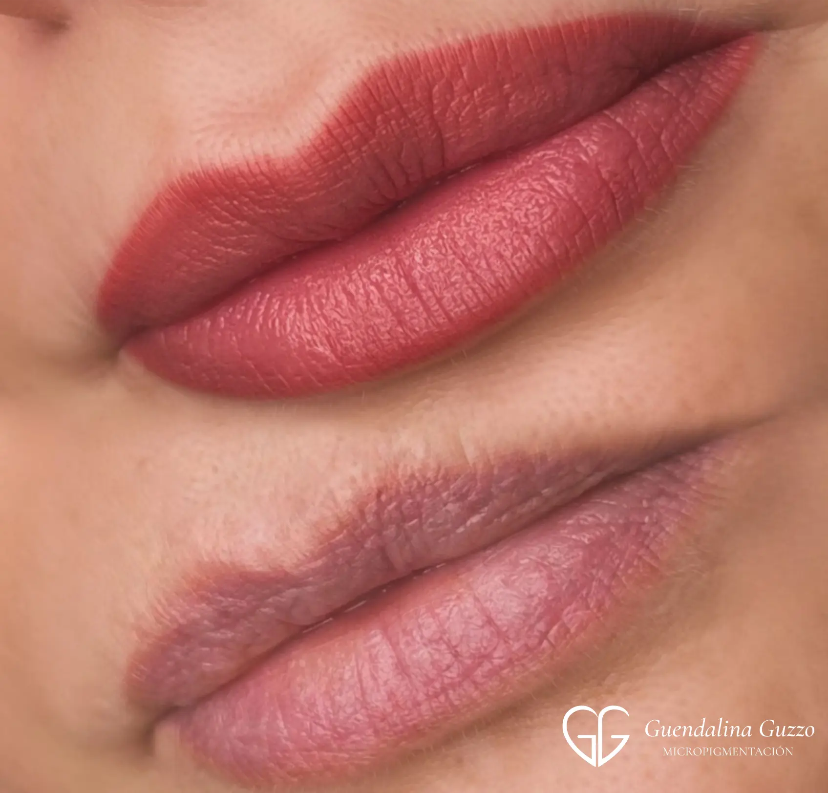 Resultado de micropigmentación labial en Marbella por Guendalina Guzzo